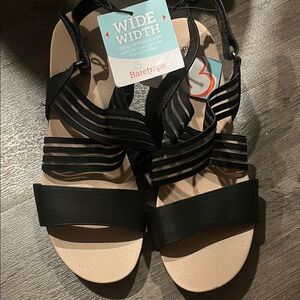 BareTraps Women's Black Strappy Sandals